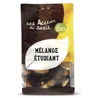 Mistura de estudantes (sultanas, castanha de caju, amêndoas, avelãs, amêndoas com casca, nozes da Amazônia) 125 g - Accent Bio