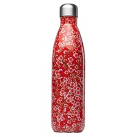 Garrafa Térmica Inox - Flores Vermelho 750 ml - Qwetch