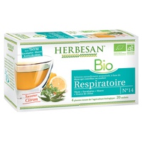 Infusão Respiratória Bio 20 saquetas de infusão de 1.5g (Limão) - Herbesan