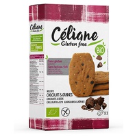 Biscoitos Pequeno-Almoço Pepitas de Chocolate e Mel Sem Glúten 150 g - Céliane Gluten Free