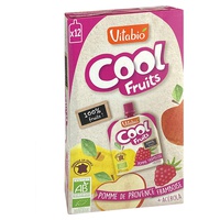 Cool Fruits de Maçã de Provença, Framboesa e Acerola 12 unidades de 90g (Framboesa - Maçã) - Vitabio
