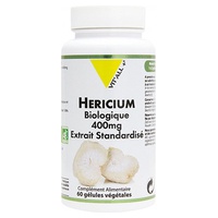 Hericium 400 mg Extrato Estandardizado 60 cápsulas vegetais - Vitall +