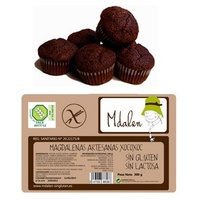 Madalenas de Chocolate Recheadas de Chocolate 300 g - Mdalen