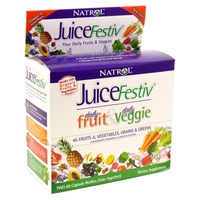 JuiceFestiv, Frutas & Vegetais Diários x 2 2x60 caps - Natrol