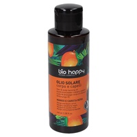 Óleo solar para corpo e cabelo, manga e cenoura preta 100 ml - Bio happy