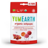 Pirulitos de frutas 4 sabores bio 14 unidades (Frutos) - Yumearth