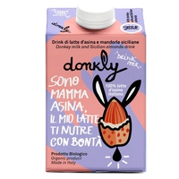 Leite de burro orgânico e bebida UHT de amêndoa da Sicília 500 ml - Donkly