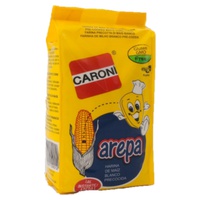 Farinha de milho branca pré-cozida 1 kg - Caroní