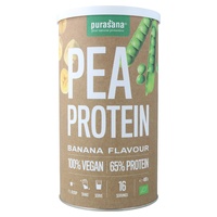 Proteína de banana e ervilha 400 g de pó (Banana) - Purasana