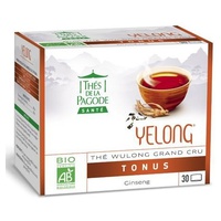 Chá orgânico de Yelong Wulong com ginseng - vitalidade 30 saquetas de infusão - Thé de la Pagode