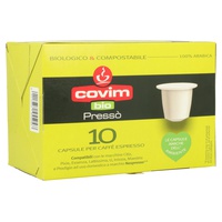 Café Expresso Bio e Compostável 100% Arábica 10 cápsulas - Covim