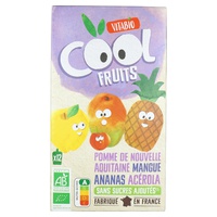 Cool Fruits de Maçã de Provença, Manga, Ananás e Acerola 12 unidades de 90g (Manga - Maçã - Ananás) - Vitabio