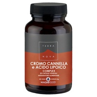 Complexo de Crómio, Canela e Ácido Lipoico 50 cápsulas - Terranova