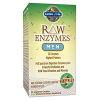 Enzimas brutas masculinas 90 cápsulas vegetais - Garden of Life