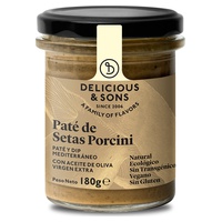 Patê de Cogumelo Porcini Orgânico 180 g - Delicious & Sons