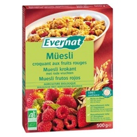 Muesli Crocante de Frutos Vermelhos 500 g - Evernat