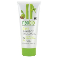 Gel de banho e champô 2 em 1 bambu e azeite Bio 200 ml de gel - Neobio