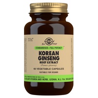 Ginseng Coreano 60 cápsulas vegetais - Solgar