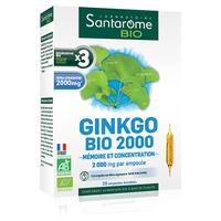 Ginkgo Bio 2000 20 ampolas - Santarome
