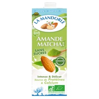 Leite de Amêndoa Matcha sem açúcar Bio 1 L (Amêndoa) - La Mandorle