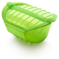 Estojo fundo de cozinhar a Vapor com bandeja 3-4 pessoas 1 unidade (Verde) - Lékué