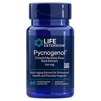 Extrato de casca de pinheiro de Pycnogenol 100mg 60 cápsulas vegetais - Life Extension