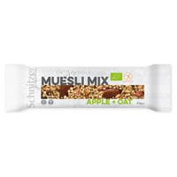 Barra de mistura de avelã, maçã e muesli sem glúten 40 g - Schnitzer