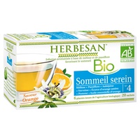 Infusão Sono Sereno Bio 20 saquetas de infusão (Laranja) - Herbesan