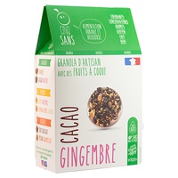 Granola Cacau Gengibre Bio 300 g - CINQ SANS