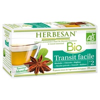 Infusão Trânsito Fácil Bio 20 saquetas de infusão (Menta) - Herbesan