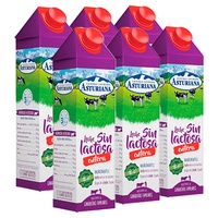 Leite Integral Sem Lactose 6 unidades de 1L - Central lechera Asturiana