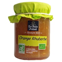 Compota 'Extra' de Laranja e Ruibarbo Bio 120 g - Le Bois Jumel