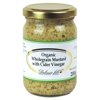 Mostarda Integral Orgânica com Vinagre de Cidra 200 g - Delouis Fils
