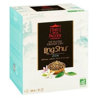 LING SHU BIO Chá Wulong com açafrão, erva-cidreira e flor de laranjeira - Zen 30 saquetas de infusão - Thé de la Pagode