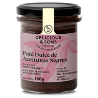 Patê de azeitonas pretas doces orgânicas 180 g - Delicious & Sons