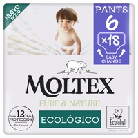 Calças Moltex Pure & Nature T6 (+ 14kg) 18 unidades - Moltex Pure & Nature