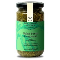 Pesto de manjericão genovês orgânico 190 g - Delicious & Sons