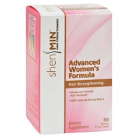 Fórmula para mulheres avançadas Shen Min, fortalecimento capilar 60 tabletes - Natrol