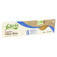 Espaguete de milho e arroz orgânico 250 g - Felicia Bio