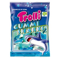 Gomas Tubarões sem glúten 100 g - Trolli