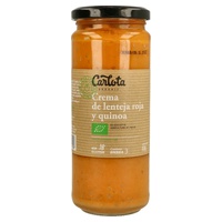 Creme de Lentilhas Vermelhas e Quinoa 450 g - Carlota Organic