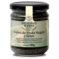 Molho de Trufa Preta com Cogumelos 180 g - Delicious & Sons