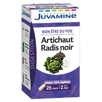 Bem-estar do fígado - Alcachofra / Rabanete Preto 50 cápsulas vegetais - Laboratoires Juvamine