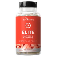 Cafeína Elite e L-Teanina 120 cápsulas - Eu Natural