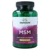 MSM Metilsulfonilmetano 1000 mg 120 cápsulas - Swanson