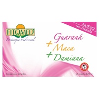 Guaraná, Maca e Damiana 20 ampolas de 10ml - Fitomed