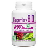 Raiz de Gengibre Bio 400 mg 200 comprimidos - GPH Diffusion