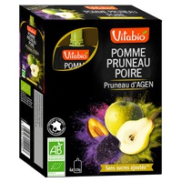 Pacotinho Fruta Maçã, Ameixa e Pêra 4 unidades de 120g - Vitabio