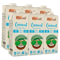 Bebida de coco com cálcio 6 unidades de 1L - Ecomil