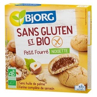 Petit Fourré Avelã sabor sem glúten 180 g (Avelã) - Bjorg